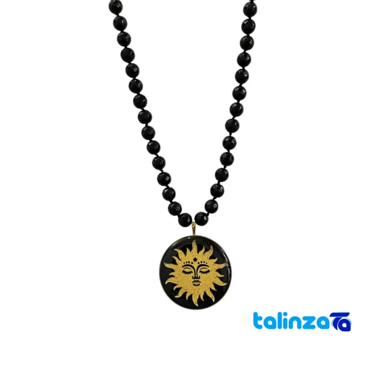 Front view of Goldmark Women's Necklace Sun Design and key details