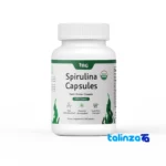 MG Spirulina Powder Capsules Nutrient-Rich Powdered - Front view showing design and key details