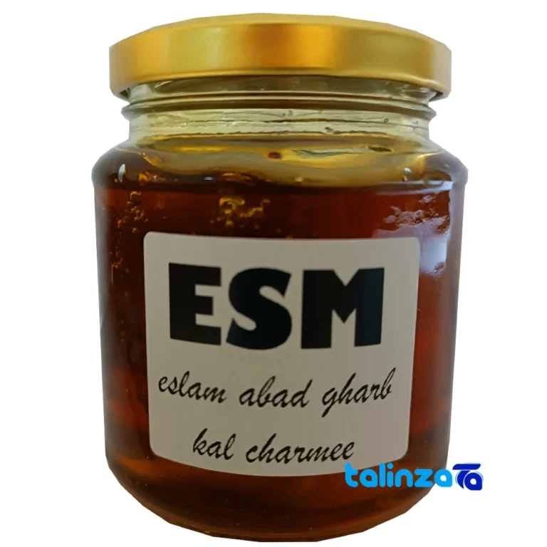 Mashkourak Honey Organic Dark Amber - Front view showing design and key details