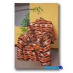 Front view of Mehdi Mohaddes Untitled Oil Painting Canvas 149.5 x 100 design and key details