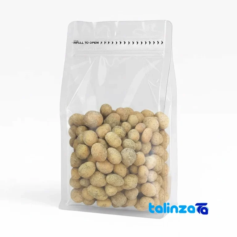 Tehran Gourmet Onion Parsley Coated Peanuts 50 grams design and key details (Front view)