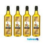 Yazd Traditional Sesame Oil - 1 Liter Pack of 4 design and key details (Front view)