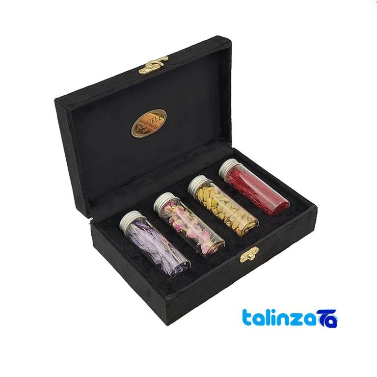 Aghile Saffron Gift Set - Premium Quality with Cardamom - Package front showing product labeling and brand