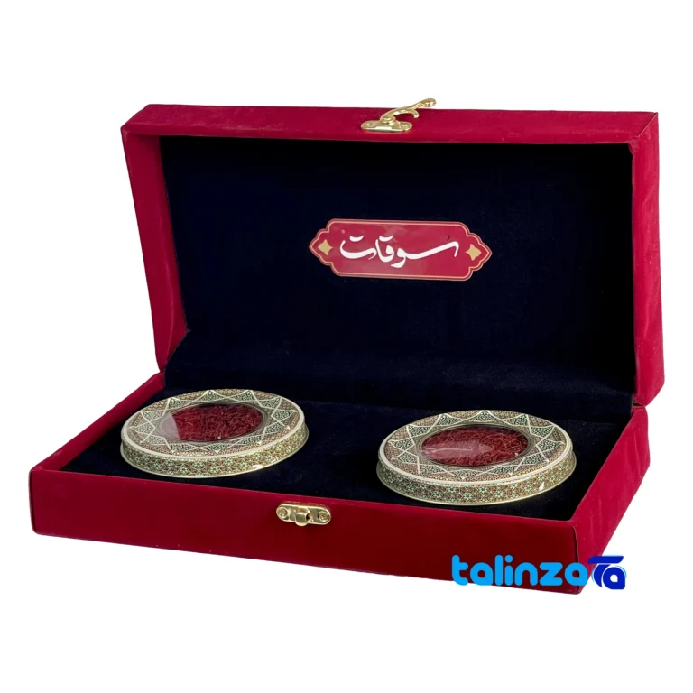 premium saffron gift - Package front product labeling and brand