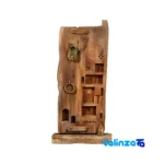 Arch Niches Wooden Sculpture Wood - Front view showing design and key details