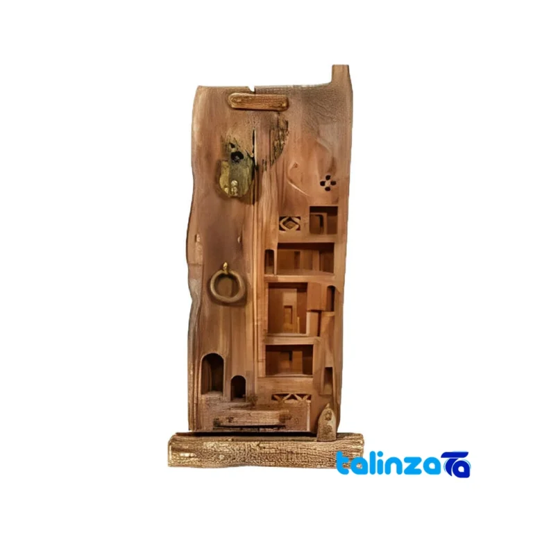 Arch Niches Wooden Sculpture Wood - Front view showing design and key details