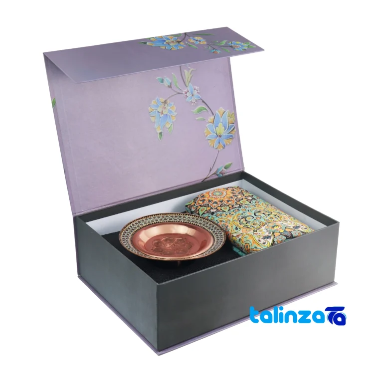 Front view of Mahtab Gift Set Elegant Design and key details