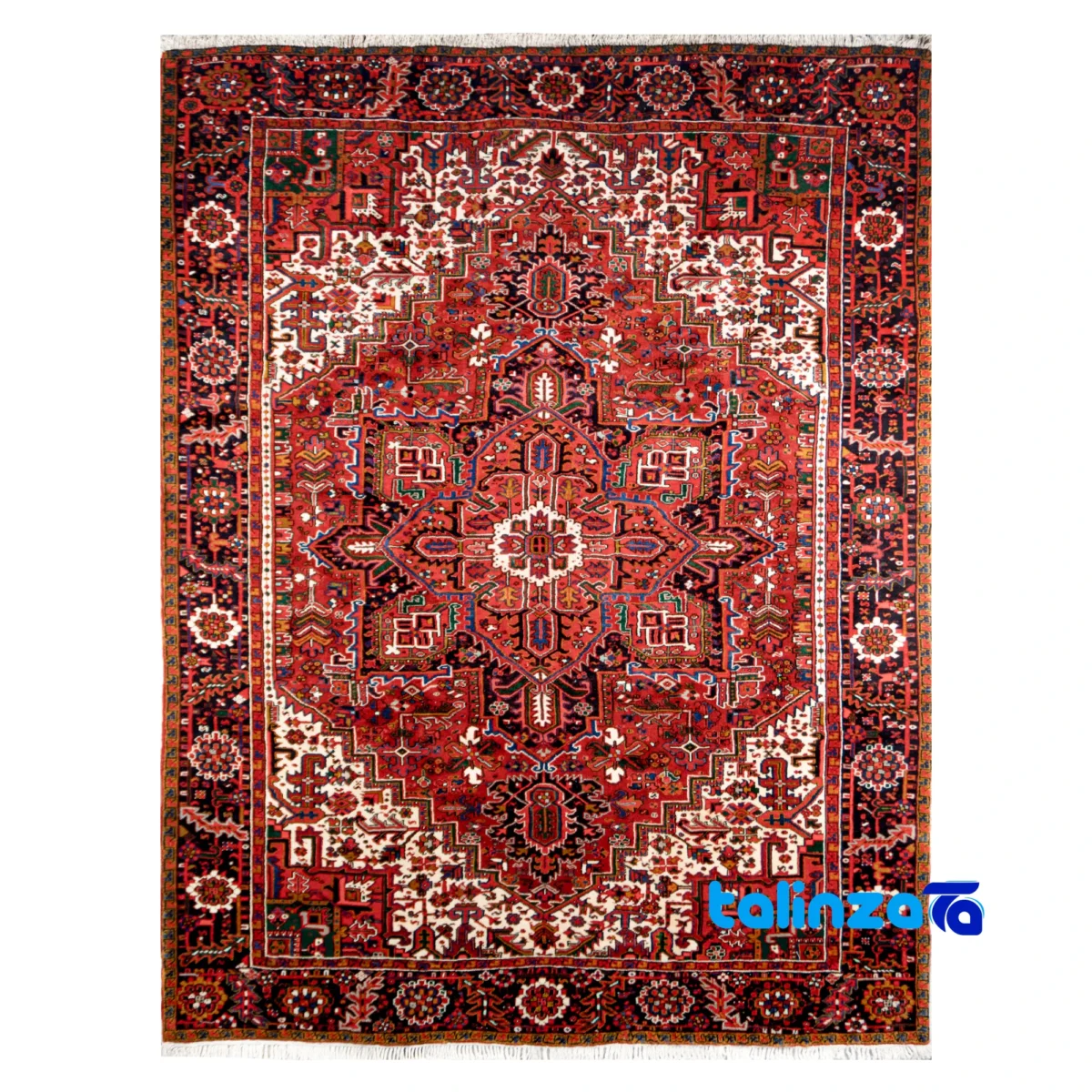 Mehraban Handwoven Carpet Rectangular Natural Dye 400x300x2. overall design layout (Full spread)