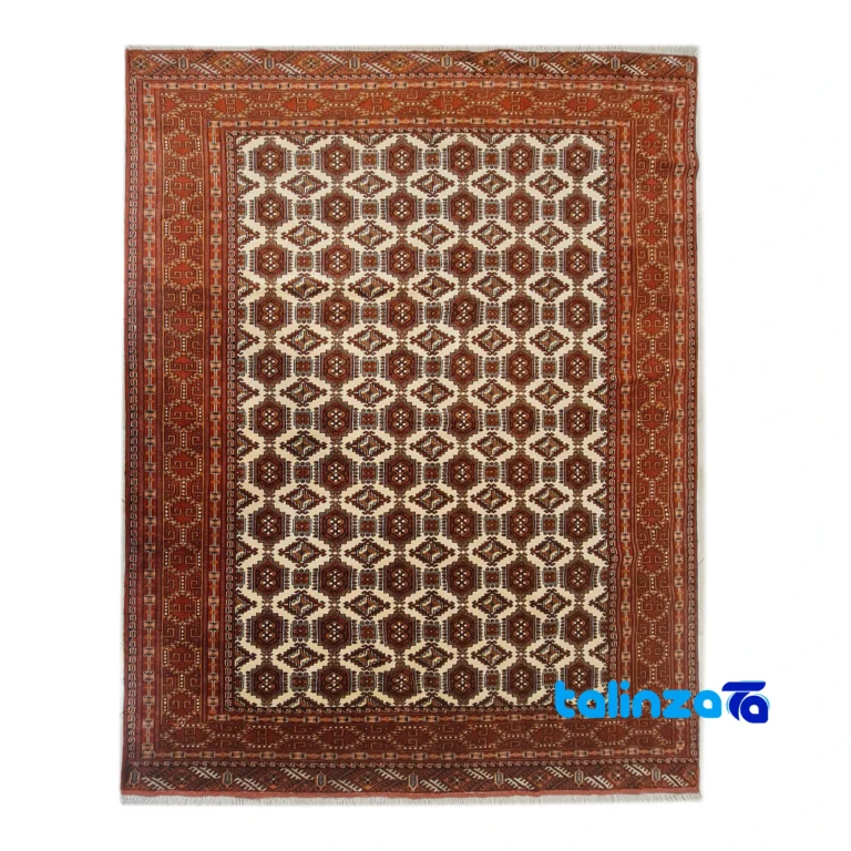 Turkmen Handwoven Rug 6.2 Square Meters overall design layout (Full spread)