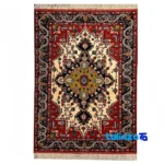 Full spread of Harris Handmade Rug Cream Geometric Design overall layout