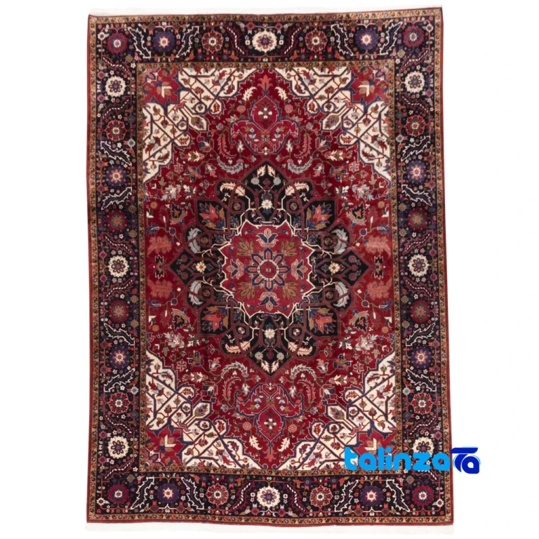 handwoven carpet - Top view pattern and color tone