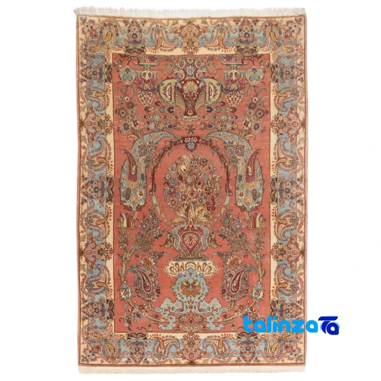 Full spread of Si Persia Handwoven Carpet Floral Design overall layout