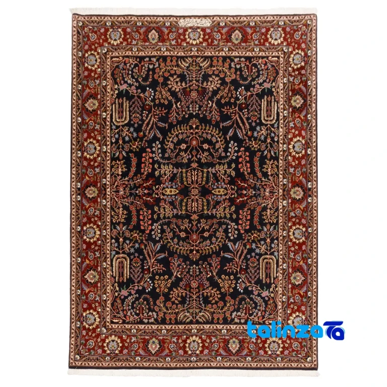 Top view of C Persia Handwoven Rug Elegant Design pattern and color tone