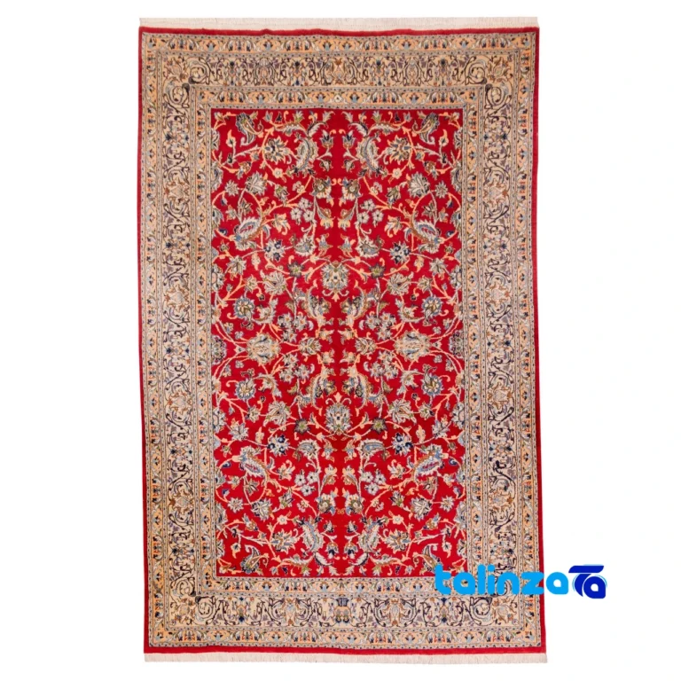 Top view of C Persia Handwoven Rug Unique Design pattern and color tone