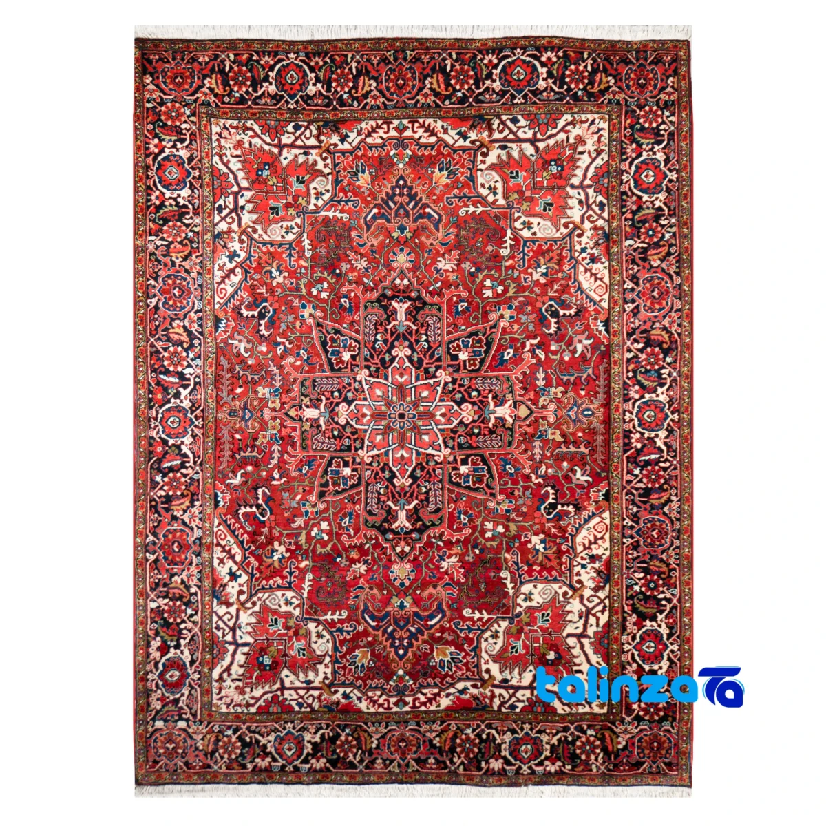 Harris Handmade Area Rug - Rich Copper Design pattern and color tone (Top view)
