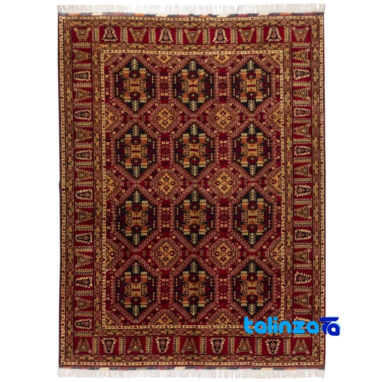 handwoven rug - Top view pattern and color tone