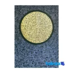 Front view of Masoud Safar Gold Leaf Painting Art Piece design and key details