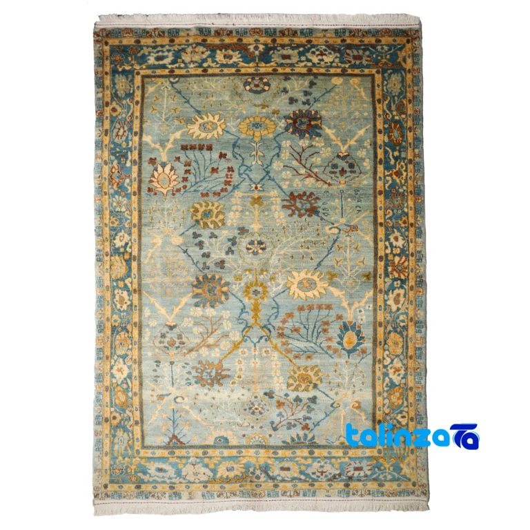 Persian Handwoven Rug Sultanabad Model Hand wash only pattern and color tone (Top view)