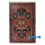 Full spread of Turkmen Handwoven Area Rug Red Hand wash only overall design layout