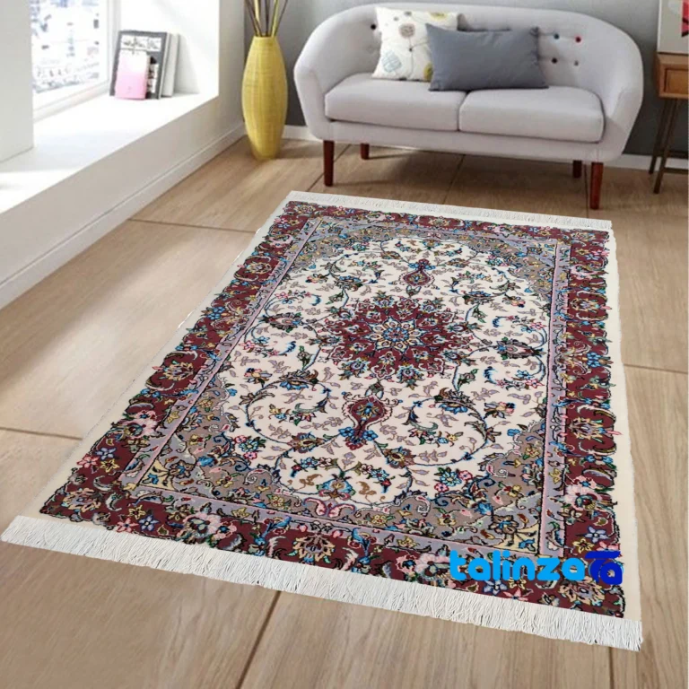 Kashan Handwoven Carpet Model D overall design layout (Full spread)
