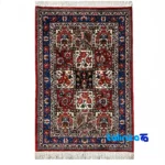 Top view of Bakhtiari Handwoven Rug Colorful Design Hand wash pattern and color tone