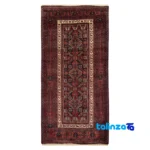 Baloch Handwoven Rug Model 19.11.3145 Navy Blue 293x103x1 cm pattern and color tone (Top view)