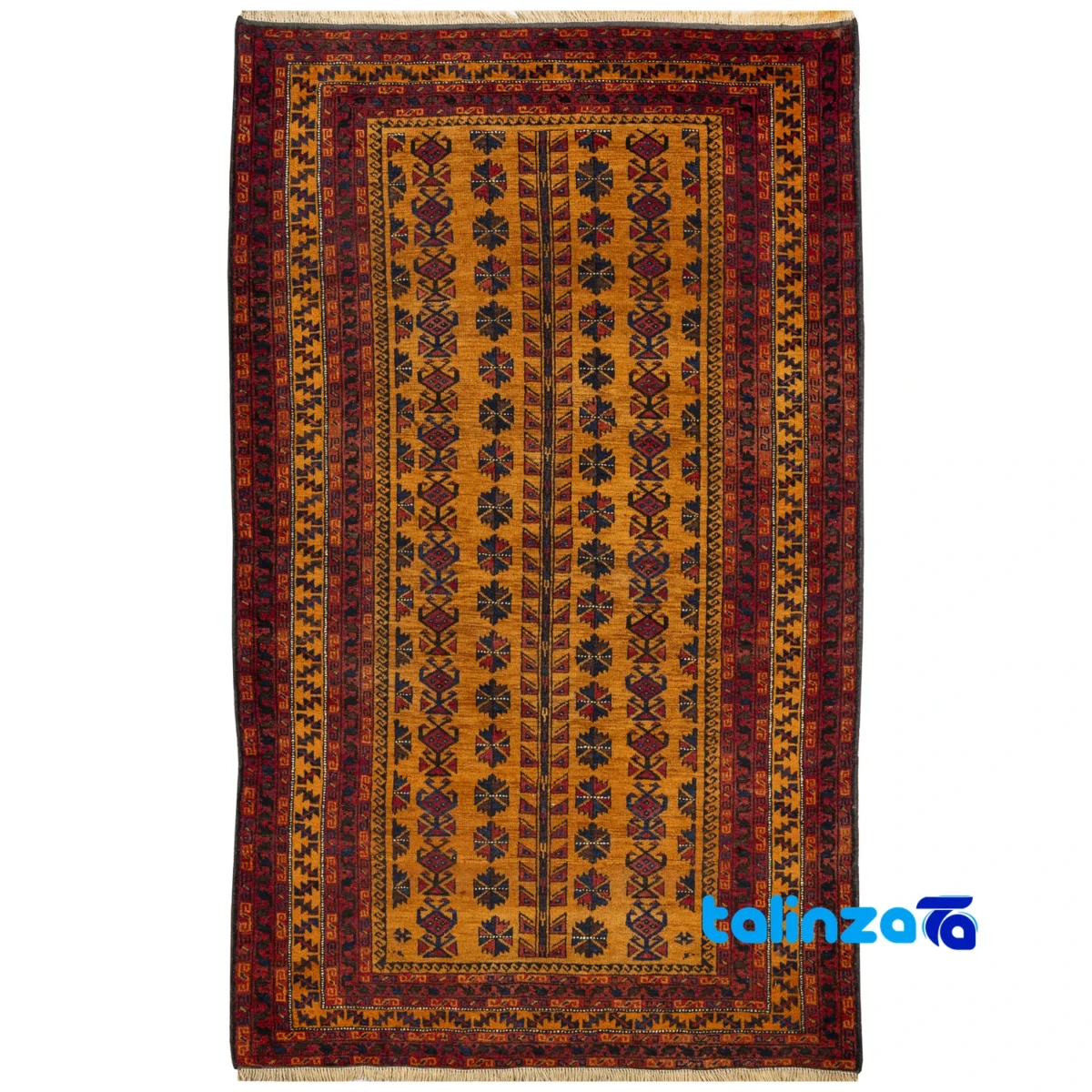 Full spread of Handwoven Persian Rug Model Baluch overall design layout