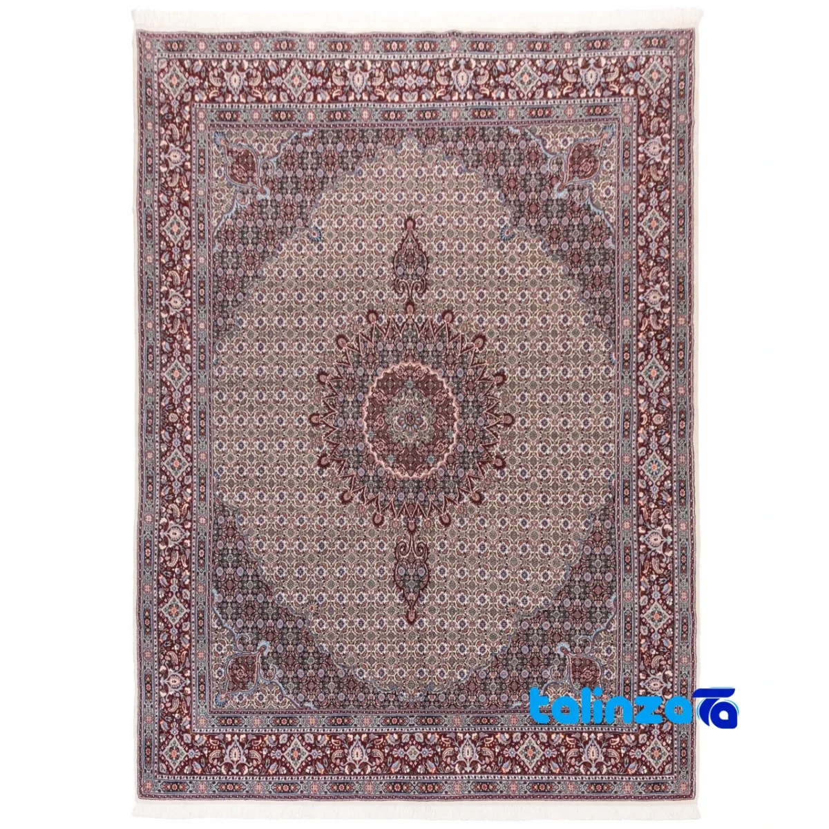 Full spread of C Persia Handwoven Area Rug Unique Fish Design overall layout