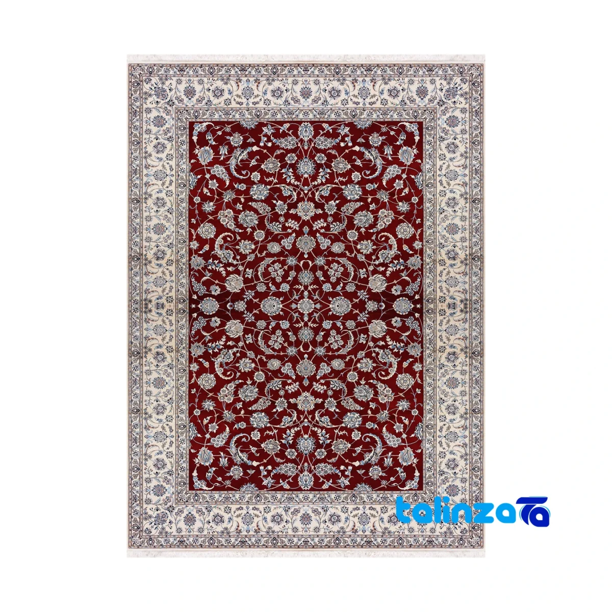 Nain Handwoven Carpet - Full spread overall design layout
