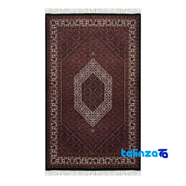 Bijar Handwoven Area Rug Colorful Design - Full spread showing overall layout