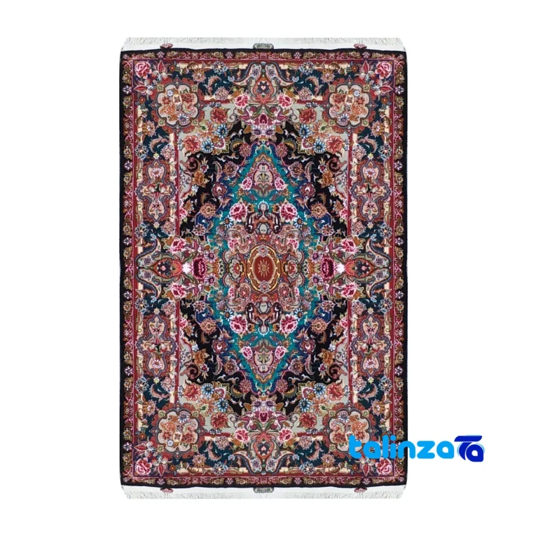 Zar & Nimsalari Handwoven Rug Traditional Design - Full spread showing overall layout