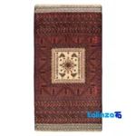 Baloch Handwoven Area Rug - Traditional Design - Top view showing pattern and color tone
