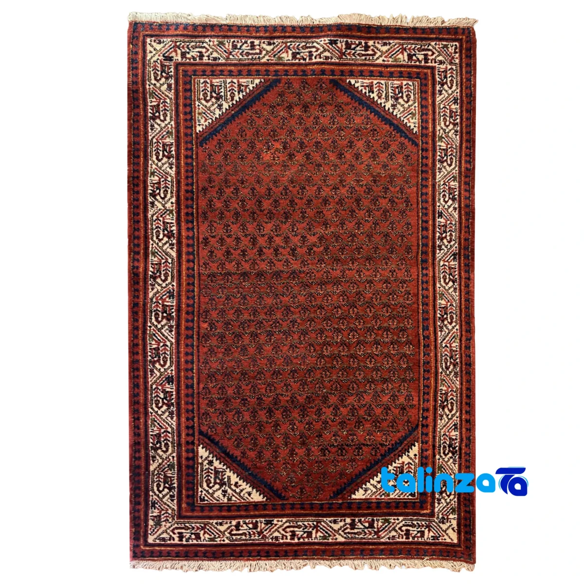 handwoven carpet - Top view pattern and color tone