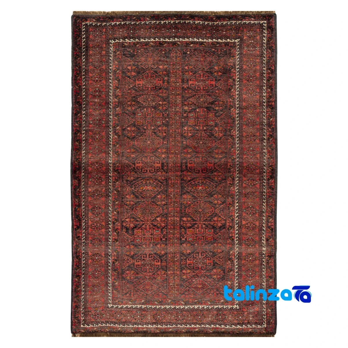 Baloch Handwoven Carpet - Top view pattern and color tone