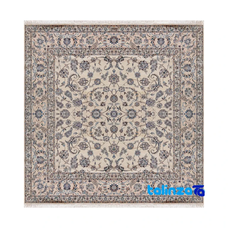 Nain Handwoven Carpet - Top view pattern and color tone