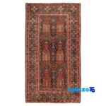 Top view of Baloch Handwoven Carpet Stunning Design pattern and color tone