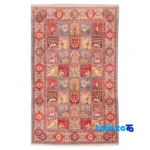 Top view of C Persia Handwoven Carpet - Colorful Design pattern and color tone