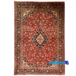 handwoven carpet - Top view pattern and color tone