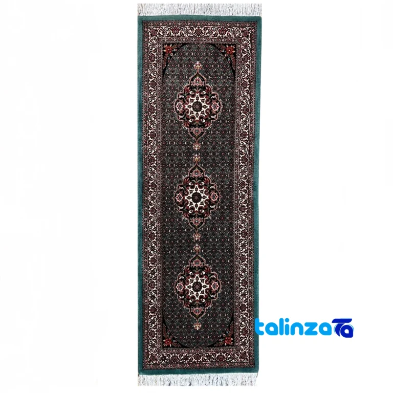 handwoven runner - Front view design and key details