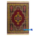 Full spread of Handwoven Persian Rug Rectangular Traditional Design overall layout