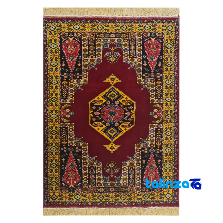 Full spread of Handwoven Persian Rug Rectangular Traditional Design overall layout