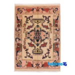 Top view of Si Persia Handwoven Rug Geometric Design pattern and color tone