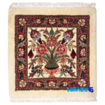 Si Persia Handwoven Rug Floral Design - Top view showing pattern and color tone