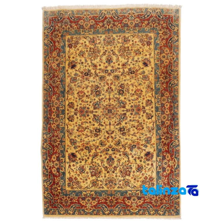 Top view of C Persia Handwoven Rug Elegant Design pattern and color tone