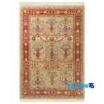 Si Persia Handwoven Carpet Green Design overall layout (Full spread)