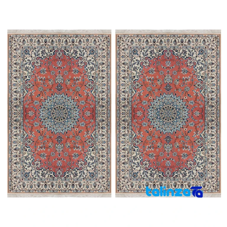 Nain Handwoven Carpet Traditional Design pattern and color tone (Top view)