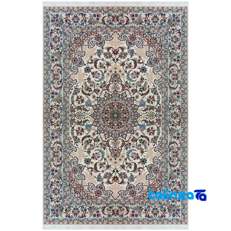 Nain Handwoven Carpet Cream 6-Meter Model 004 overall design layout (Full spread)