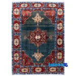 Si Persia Handwoven Rug Green - Full spread showing overall design layout