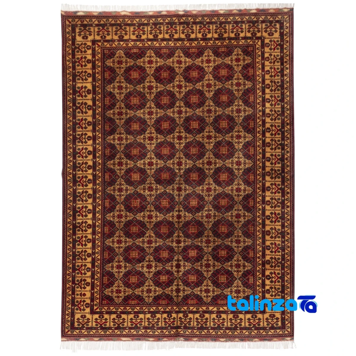 C Persia Handwoven Rug - Colorful Design 293x206 cm pattern and color tone (Top view)
