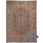 C Persia Handwoven Rug Stunning Design pattern and color tone (Top view)